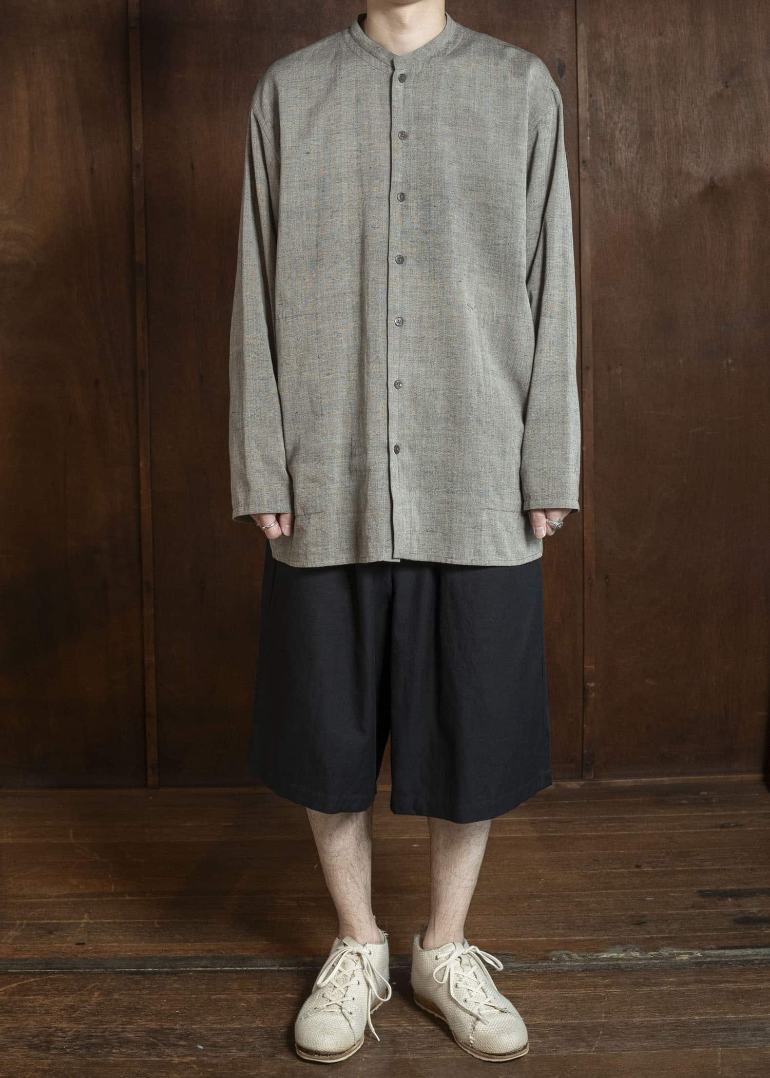 YOKO SAKAMOTO YS-26SS-52-BLACK Relax Easy Shorts BLACK