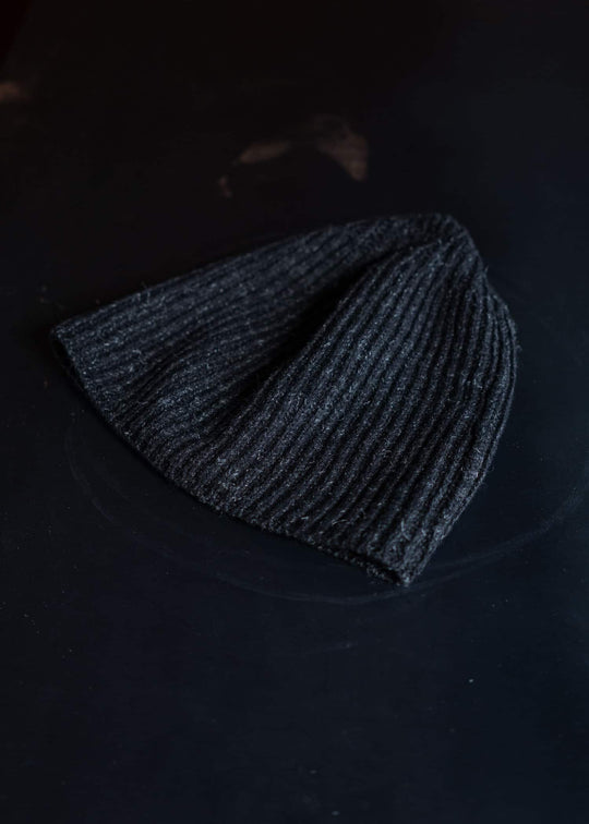 JAN-JAN VAN ESSCHE BEANIE#12 Knitted Beanie Wool Lino Anthracite