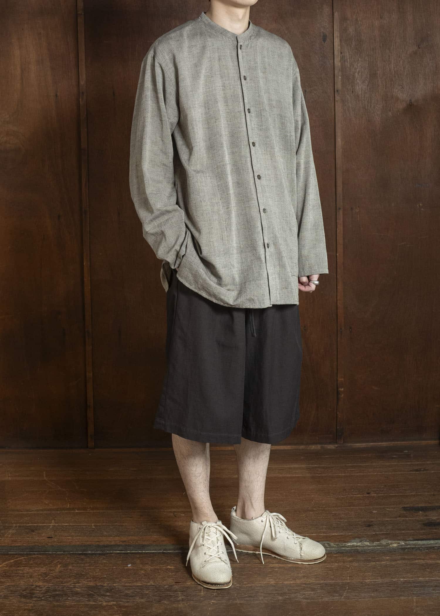 YOKO SAKAMOTO YS-26SS-52-BROWN Relax Easy Shorts BROWN