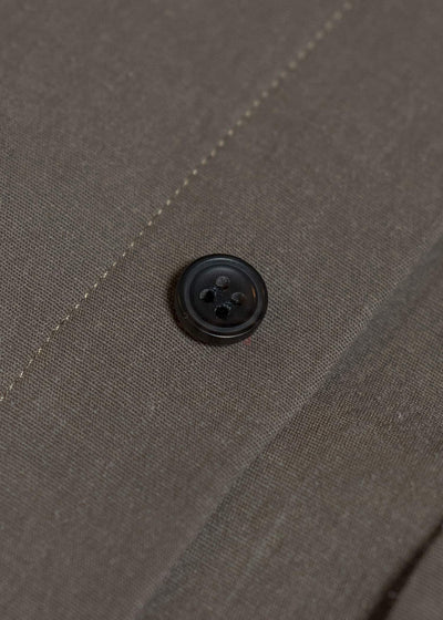 JAN-JAN VAN ESSCHE SHIRT#106-WRINKLED CLOTH EARTH Regular Long Sleeve Shirt Wrinkled Cloth Earth