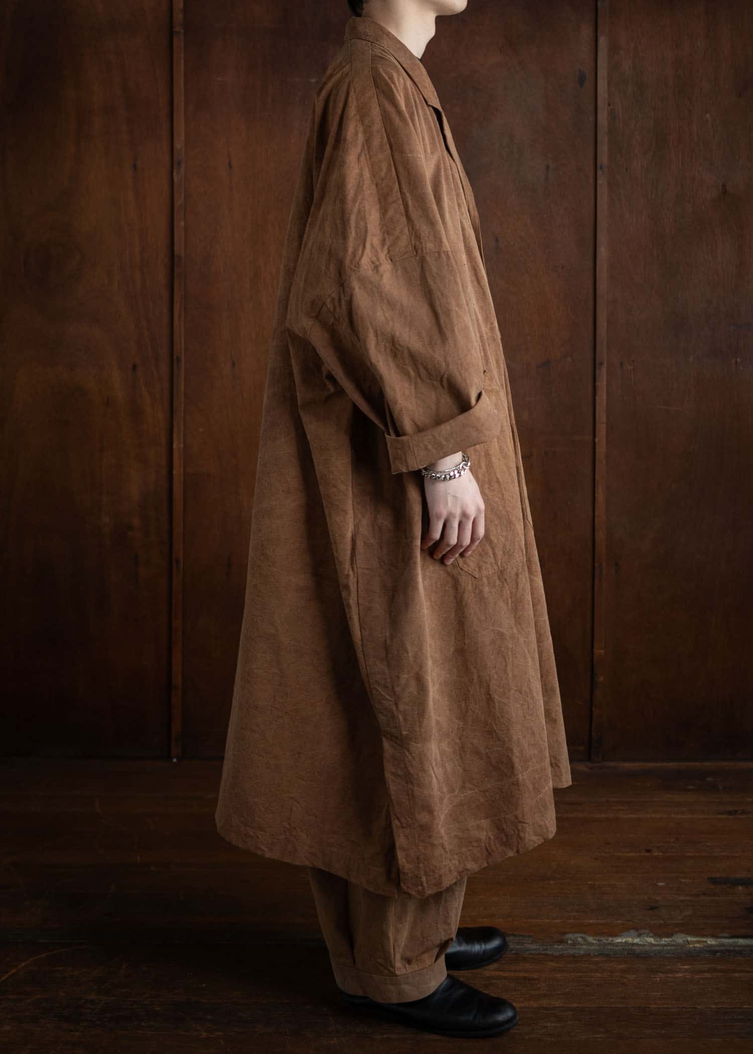 KLASICA CT30 (ND ver.) “ Wide Cut Vintage Work Coat ” / KakiShibu Brown