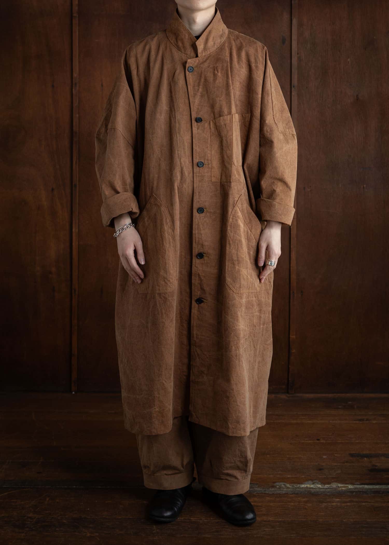 KLASICA CT30 (ND ver.) “ Wide Cut Vintage Work Coat ” / KakiShibu Brown