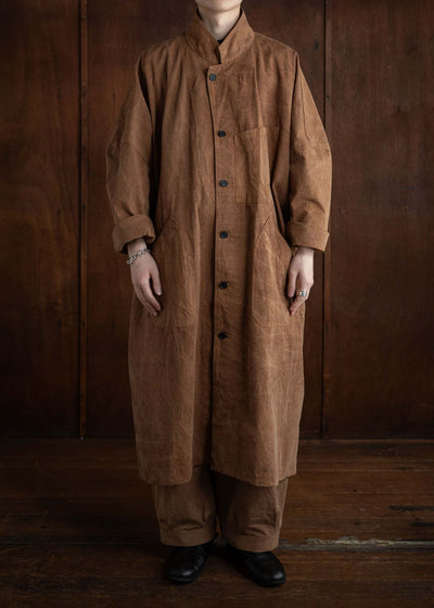 KLASICA Tucked x2 Trousers / Kakishibu Brown