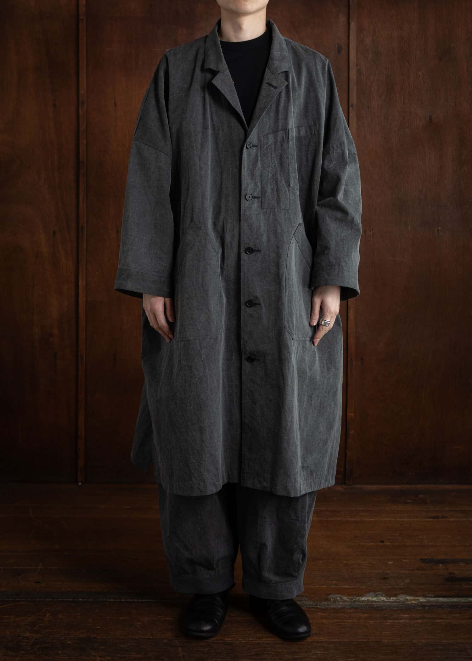 KLASICA CT30 (ND ver.) “ Wide Cut Vintage Work Coat ” / Sumi