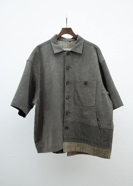 ZIGGY CHEN OVERSIZED SHORT SLEEVE WORKER JACKET