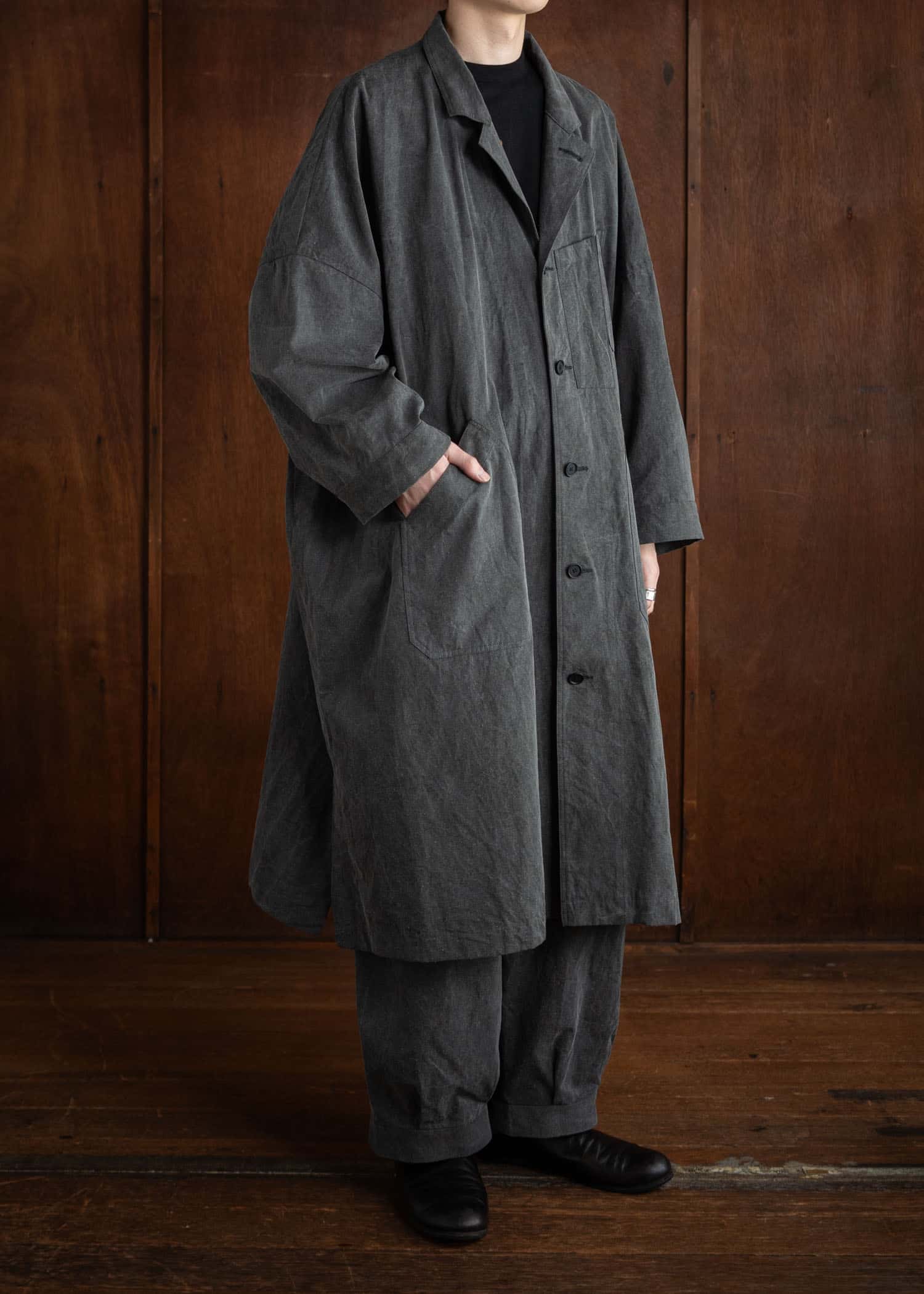 KLASICA CT30 (ND ver.) “ Wide Cut Vintage Work Coat ” / Sumi