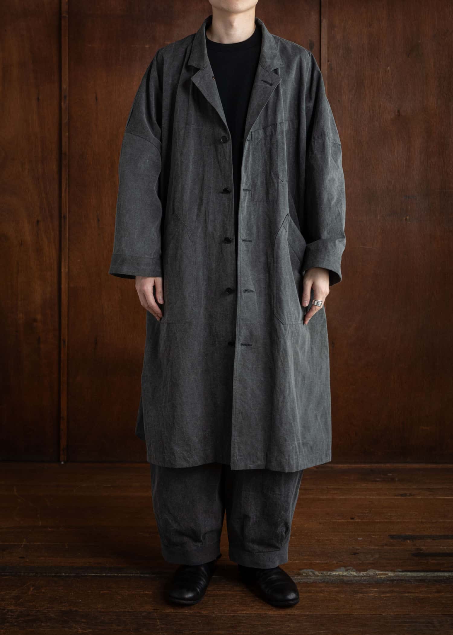 KLASICA CT30 (ND ver.) “ Wide Cut Vintage Work Coat ” / Sumi