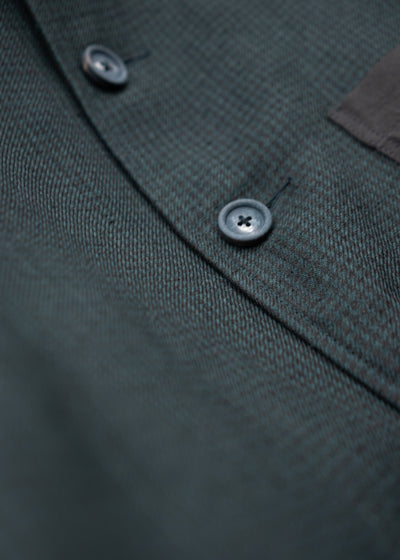 ZIGGY CHEN CLASSIC WORKERS COAT WITH CONTRAST POCKETS