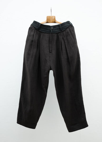 ZIGGY CHEN FRONT PLEATS WIDE TROUSERS