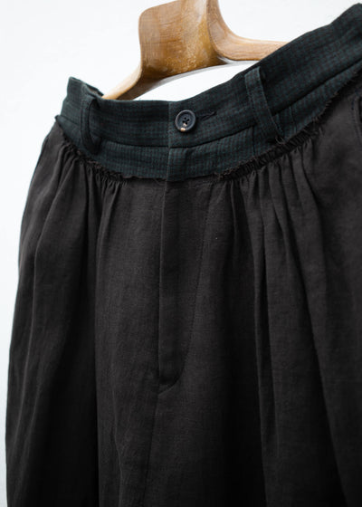 ZIGGY CHEN FRONT PLEATS WIDE TROUSERS