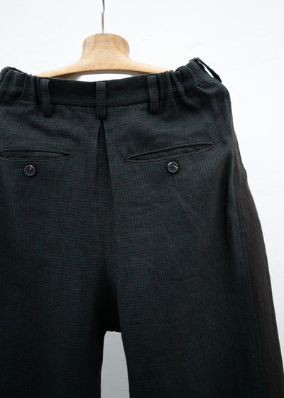ZIGGY CHEN FRONT PLEATS WIDE TROUSERS