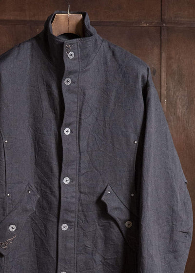 Professor.E EMBELLISHED PARKA GREY 26FW-FM-LC-01