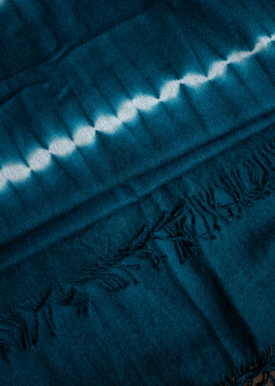 SUZUSAN Hand Woven Baby Alpaca Throw Spruce X Lig Ht Grey 1004A-440-5414