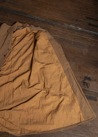 Gathering Textiles Farmer Coat (Shell Buttons) Double Gauze Cotton , Organic Cotton Lining FAC02-DG-BR