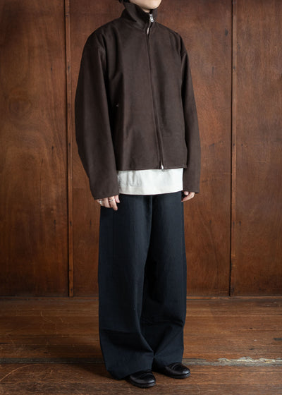 YOKO SAKAMOTO Letaher Riders Jacket Brown-Nu YS-24AW-09-Brown-Nu