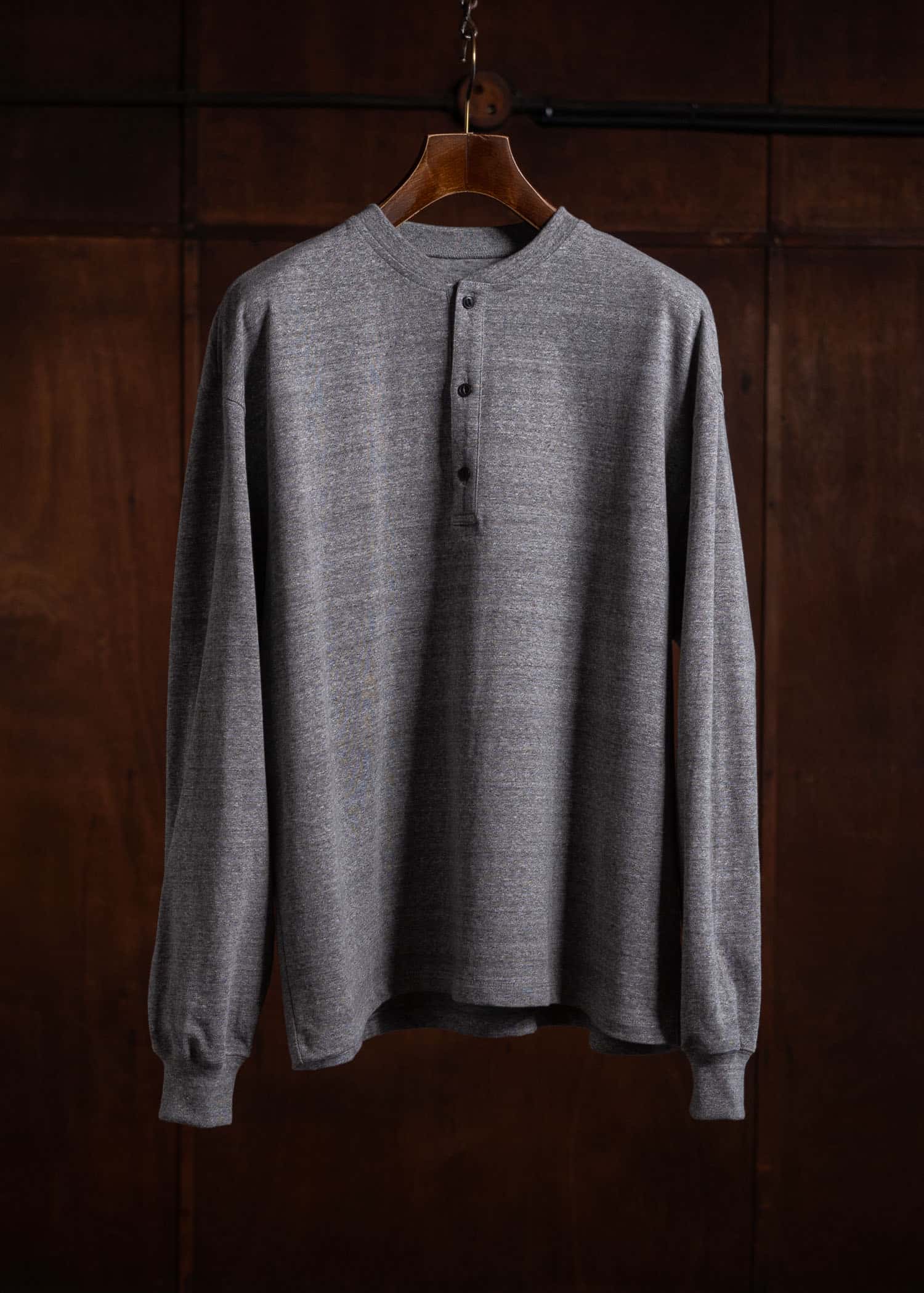 YOKO SAKAMOTO L/S HENLEY NECK