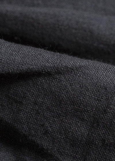 Gathering Textiles Roly Poly Shorts Organic Power Loom Linen BSH01-LI-BK