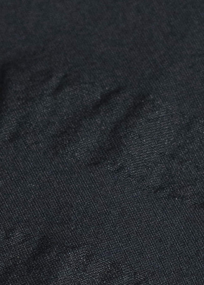 JAN-JAN VAN ESSCHE JACKET#59-BROAD STRIPE CLOTH BLACK Unlined Collarless Blazer Broad Stripe Cloth Black