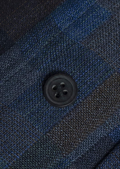 JAN-JAN VAN ESSCHE SHIRT#106-LINEN DOUBLE CLOTH PUZZLE Regular Long Sleeve Shirt Linen Double Cloth Puzzle