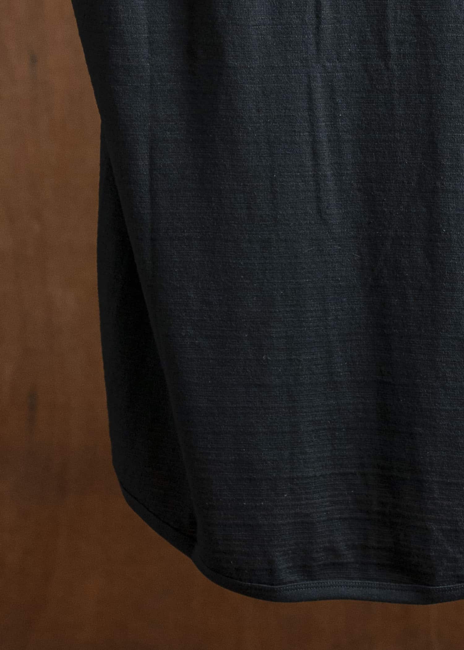 JAN-JAN VAN ESSCHE TANKTOP#18-RIPPLE JERSEY BLACK Loose Fit Tank Top With Wide Shoulders Ripple Jersey Black