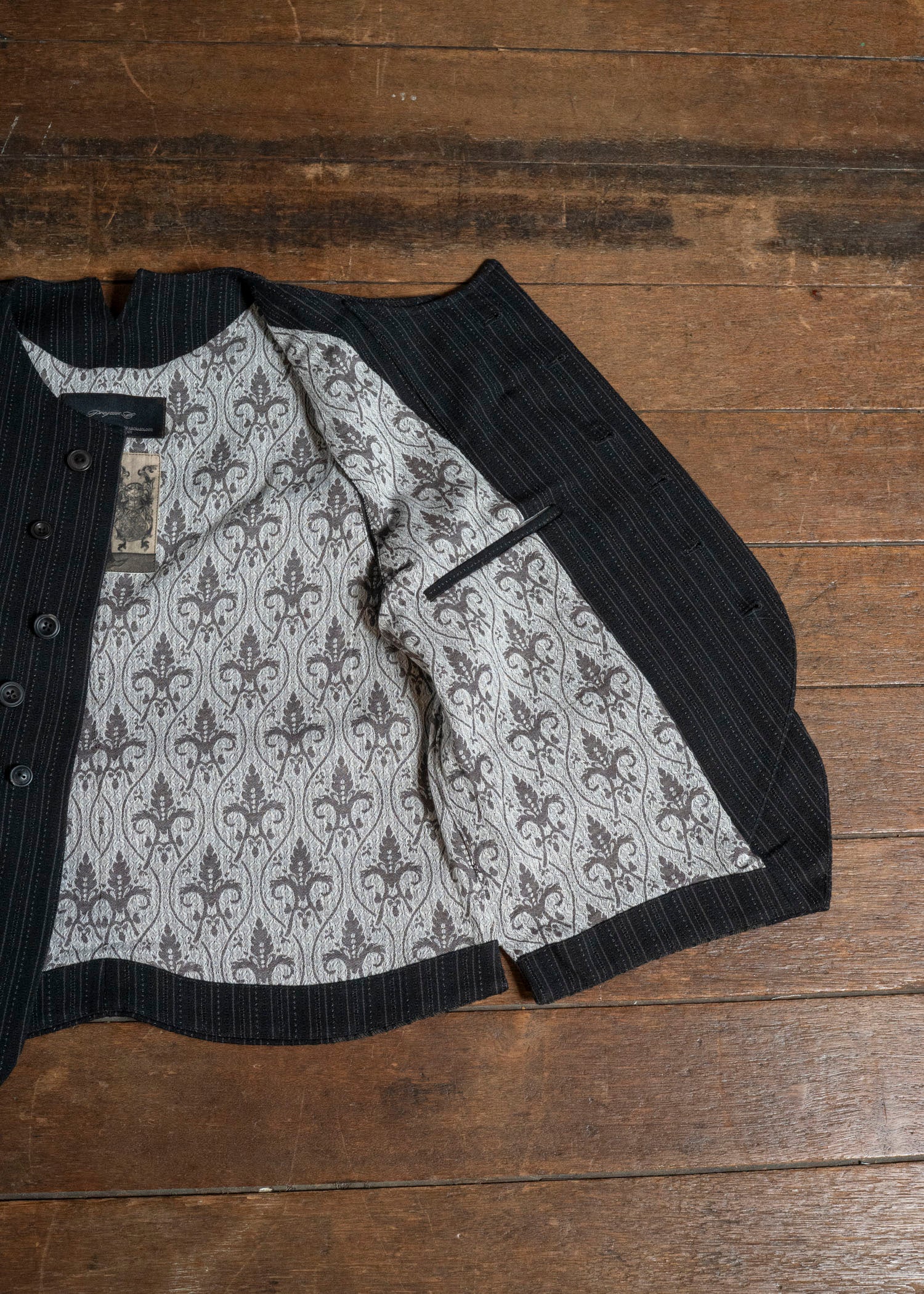 Professor.E E WAISTCOAT STRIPE 26FW-PE-VST-01