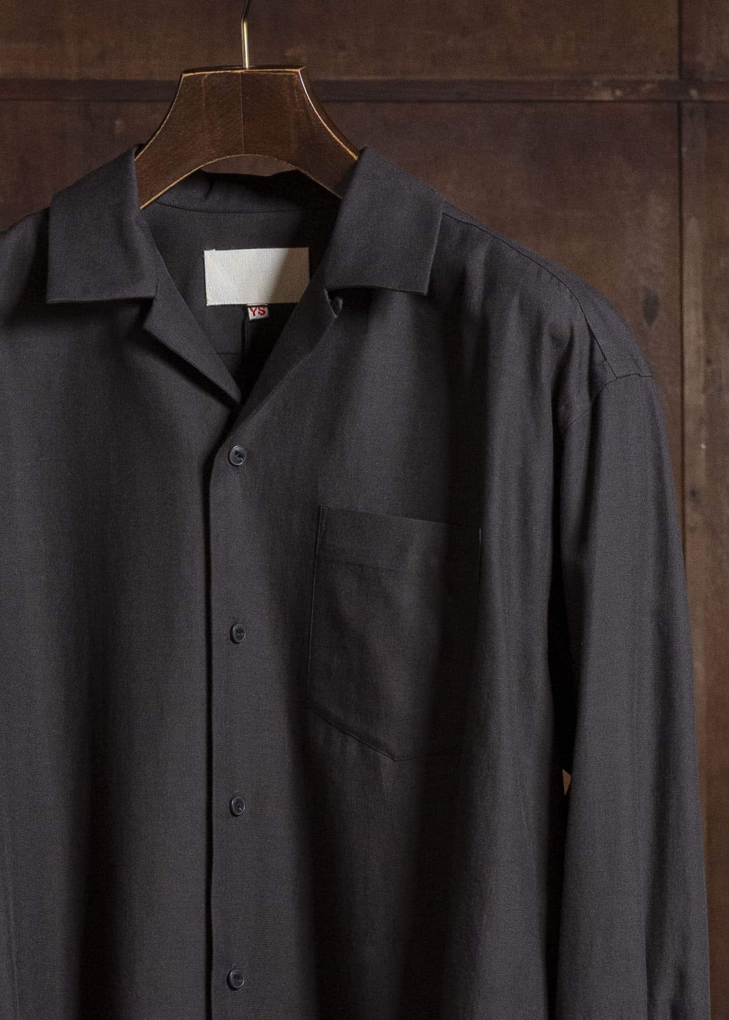 YOKO SAKAMOTO YS-26SS-48-BROWN Open Collar Shirt BROWN