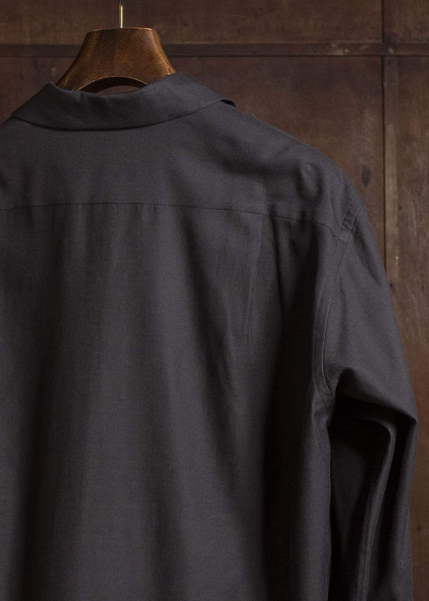 YOKO SAKAMOTO YS-26SS-48-BROWN Open Collar Shirt BROWN
