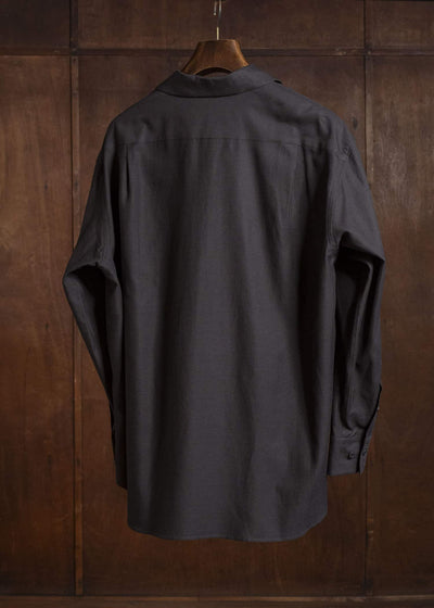 YOKO SAKAMOTO YS-26SS-48-BROWN Open Collar Shirt BROWN