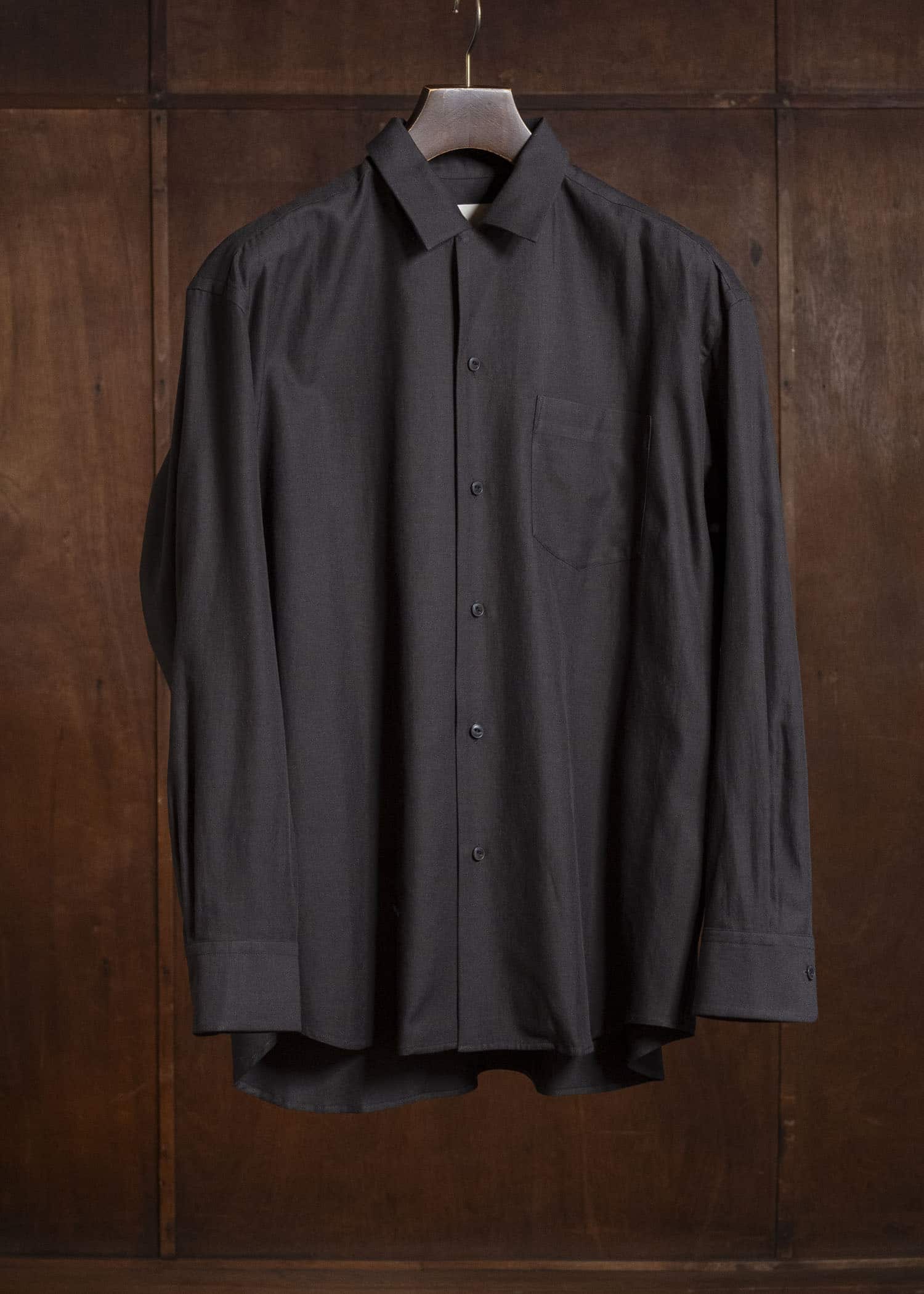 YOKO SAKAMOTO YS-26SS-48-BROWN Open Collar Shirt BROWN