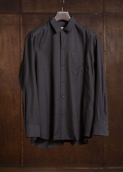 YOKO SAKAMOTO YS-26SS-48-BROWN Open Collar Shirt BROWN