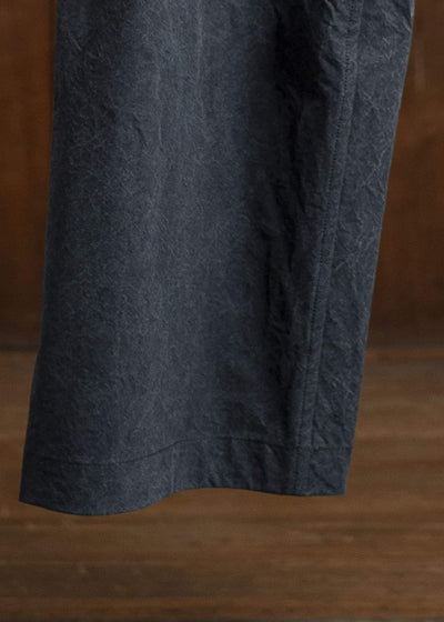 JAN-JAN VAN ESSCHE TROUSERS#84-TIME WASHED CANVAS BLACK Oversized 6-Pocket Workwear Style Trousers Time Washed Canvas Black