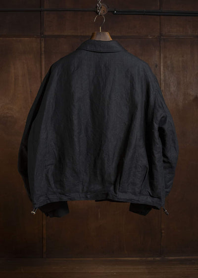 KLASICA IRWELL - DB CURVED ARM BUTTON BLOUSON BLACK