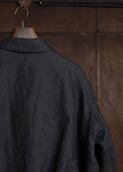 KLASICA IRWELL - DB CURVED ARM BUTTON BLOUSON BLACK