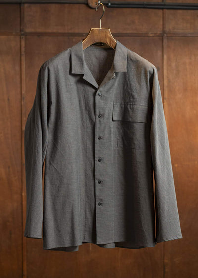 Jurgen Lehl Open Collar LS Shirt Ink J0151FBM104