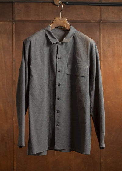 Jurgen Lehl Open Collar LS Shirt Ink J0151FBM104