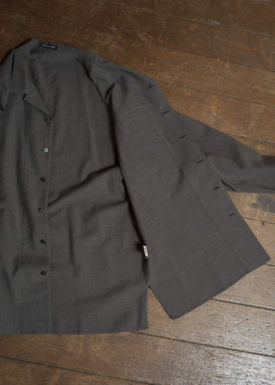 Jurgen Lehl Open Collar LS Shirt Ink J0151FBM104