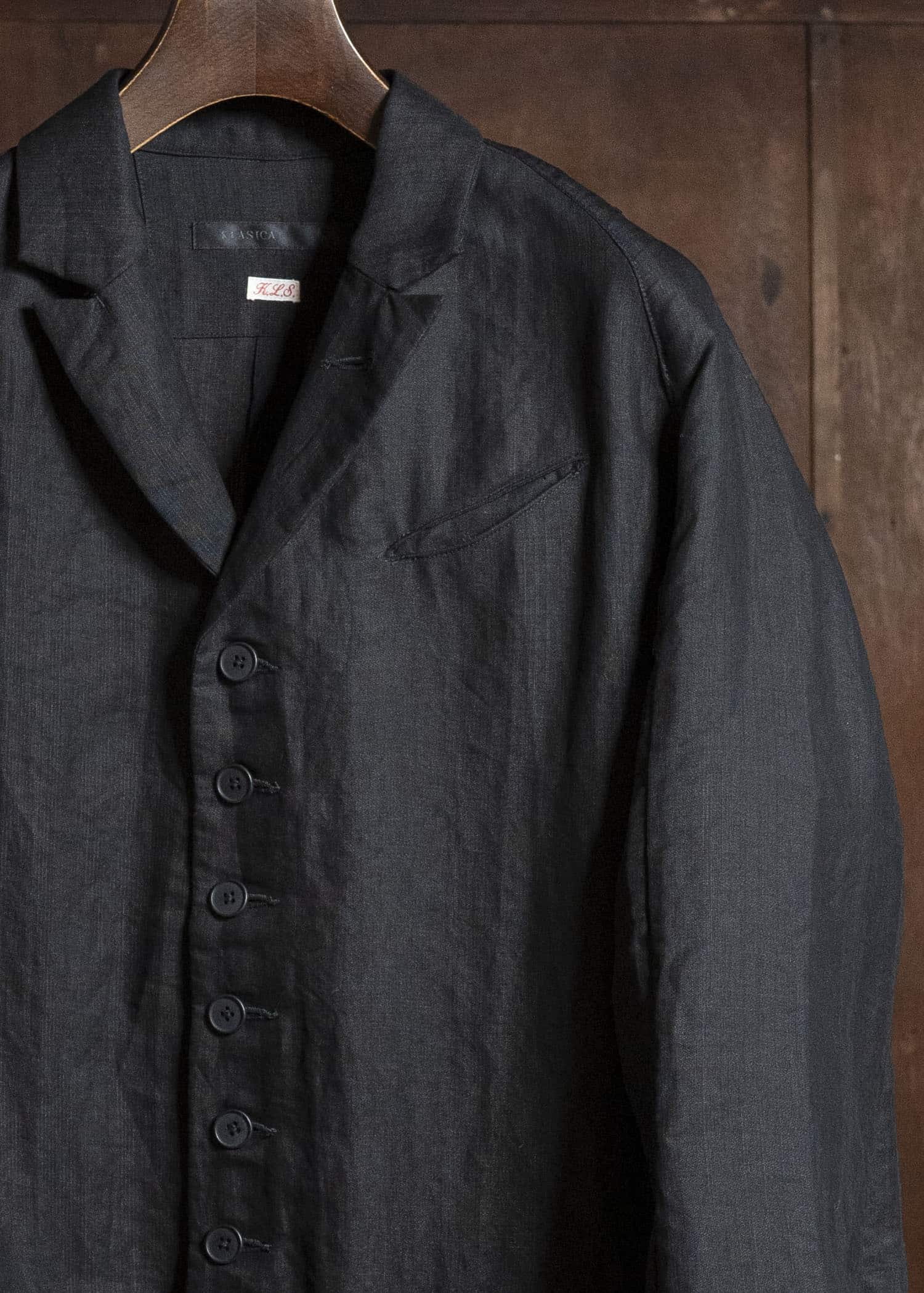 KLASICA PHILIA-db 10B CLASSIC RAGLAN COAT BLACK