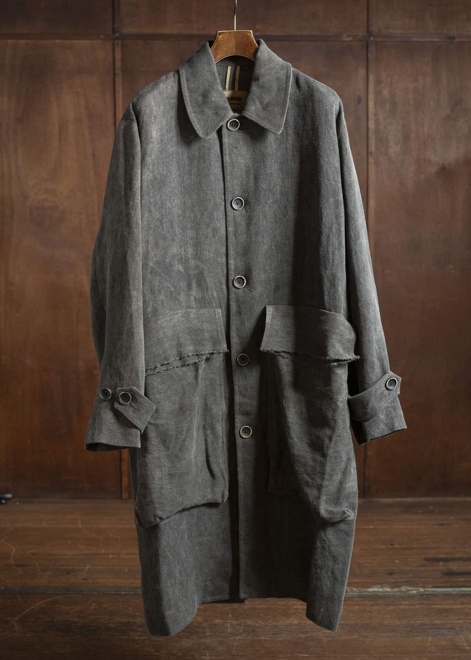 UMA WANG UM8522 COOLLY COAT uw890 - dark grey