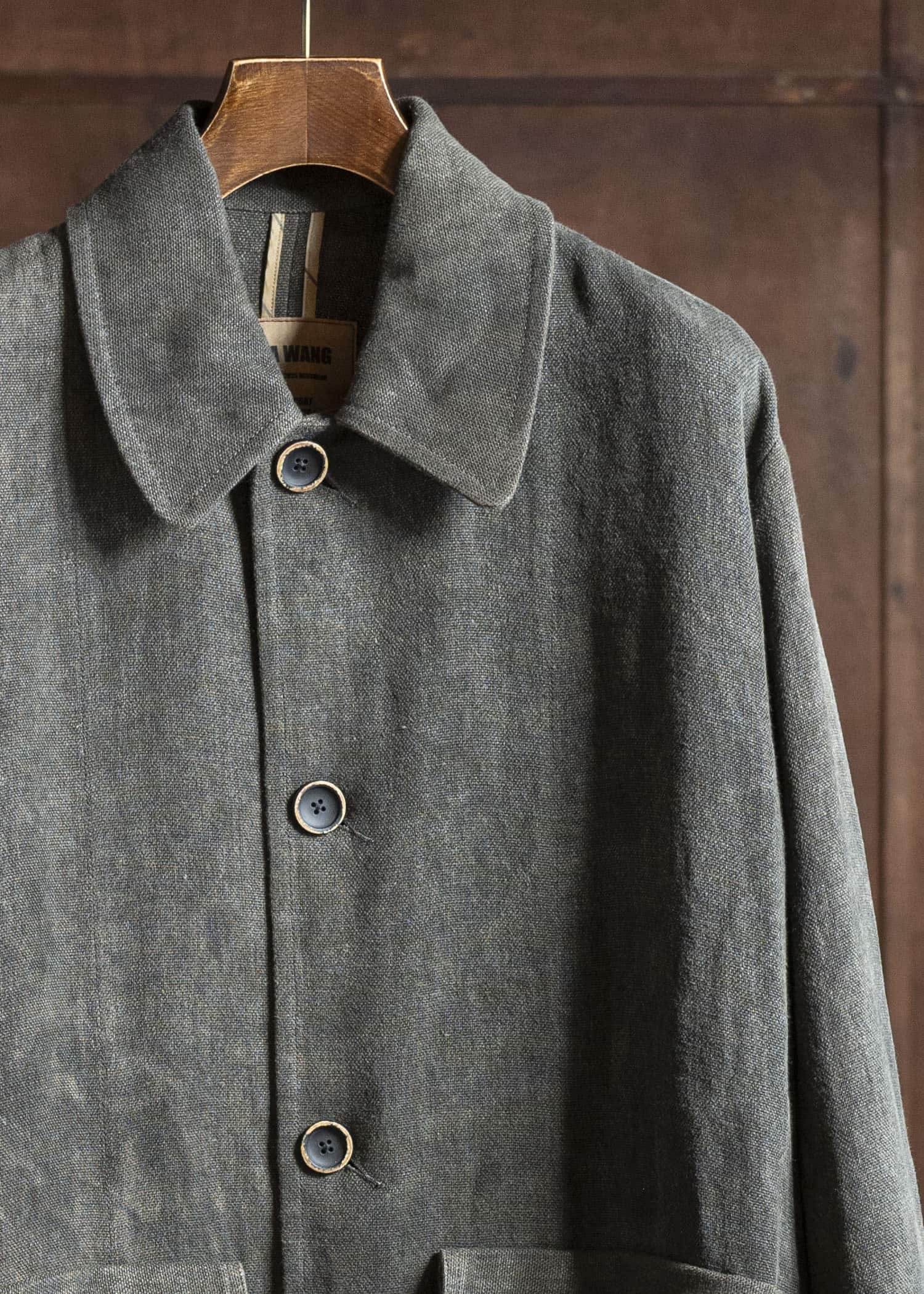 UMA WANG UM8522 COOLLY COAT uw890 - dark grey