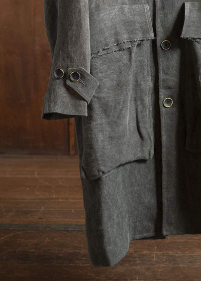 UMA WANG UM8522 COOLLY COAT uw890 - dark grey