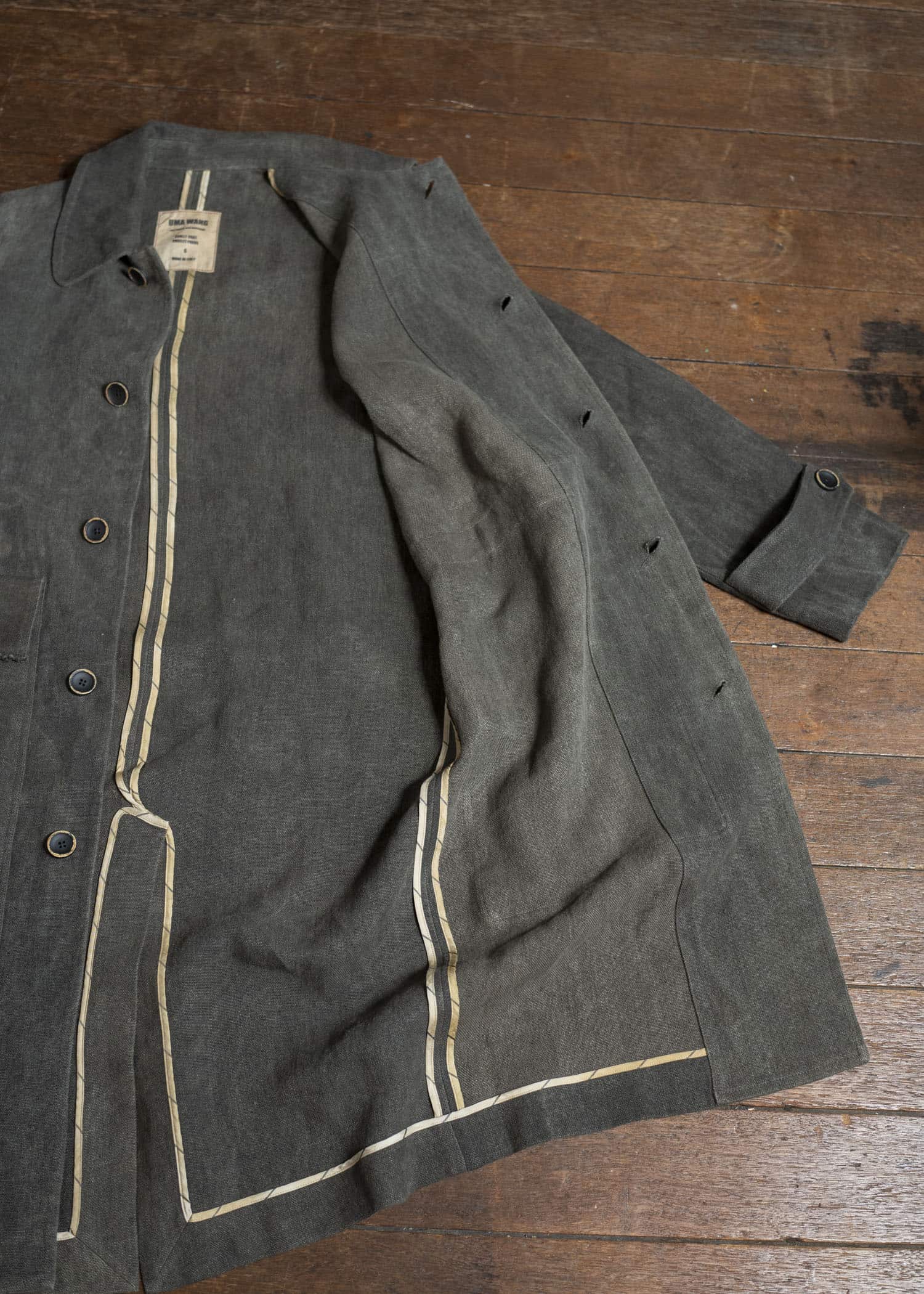 UMA WANG UM8522 COOLLY COAT uw890 - dark grey