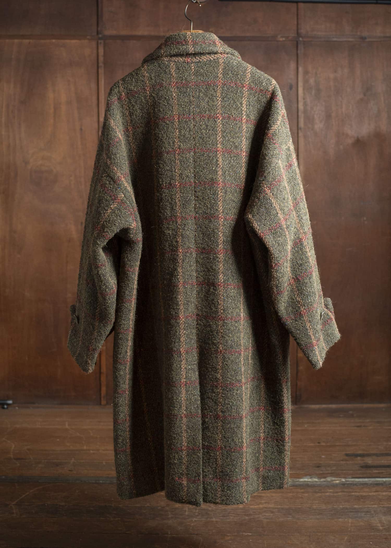 UMA WANG UM8506 CASSIE COAT uw472 - green/red/tan