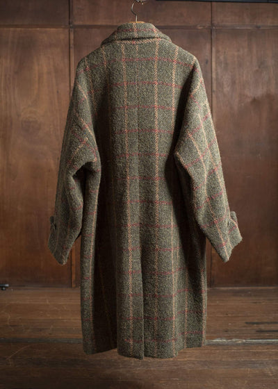 UMA WANG UM8506 CASSIE COAT uw472 - green/red/tan