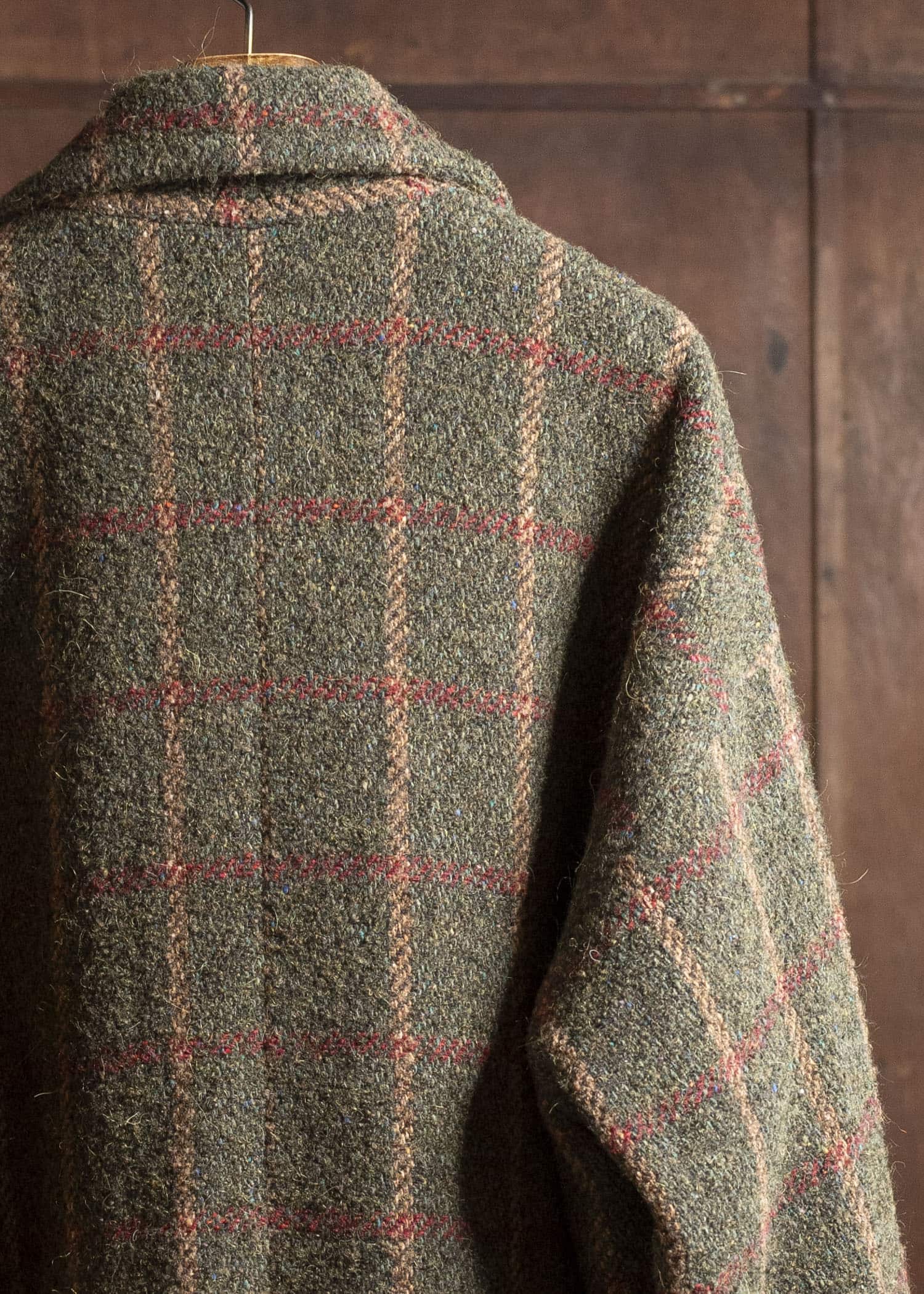 UMA WANG UM8506 CASSIE COAT uw472 - green/red/tan