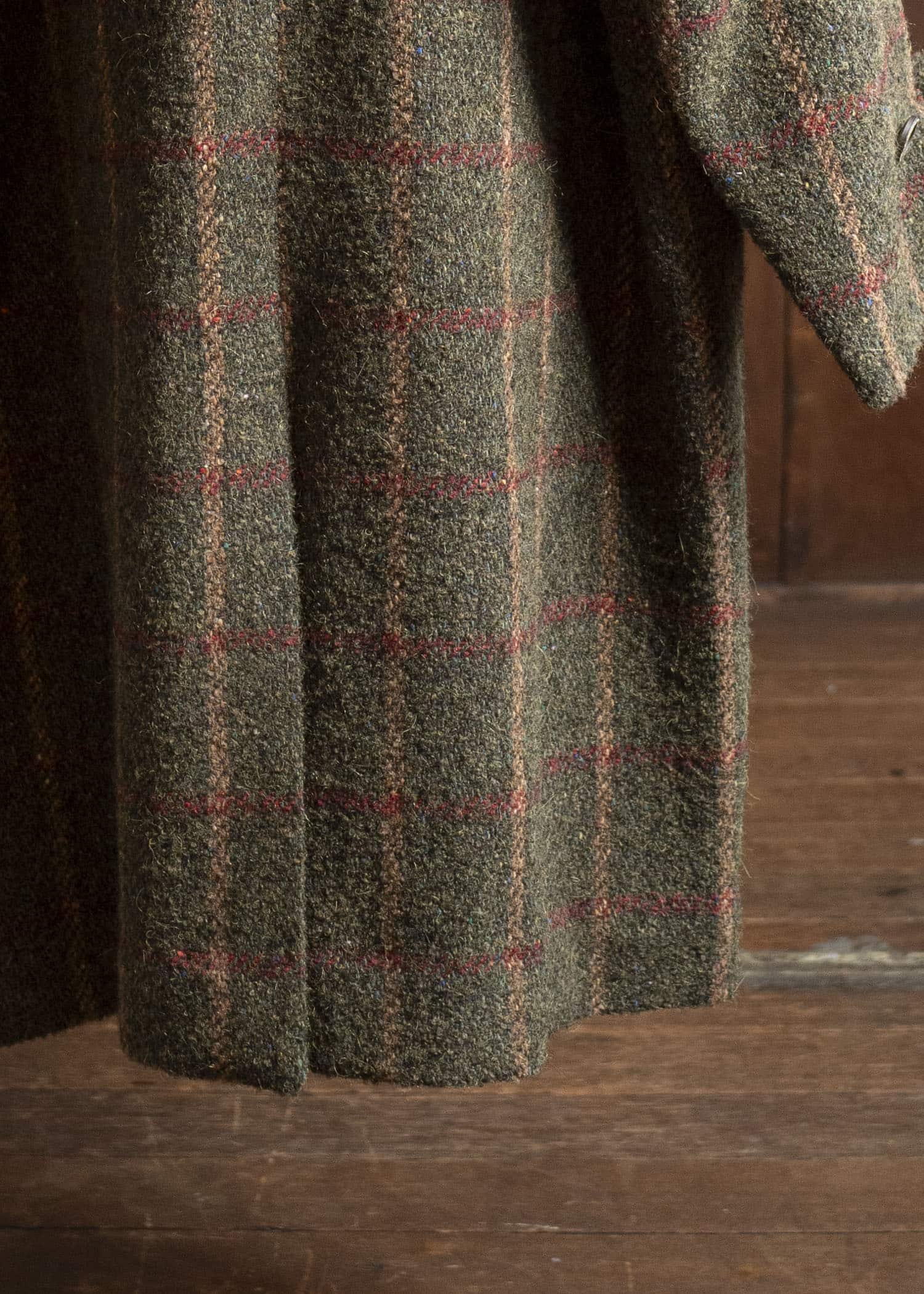 UMA WANG UM8506 CASSIE COAT uw472 - green/red/tan