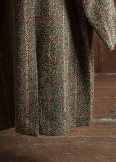 UMA WANG UM8506 CASSIE COAT uw472 - green/red/tan