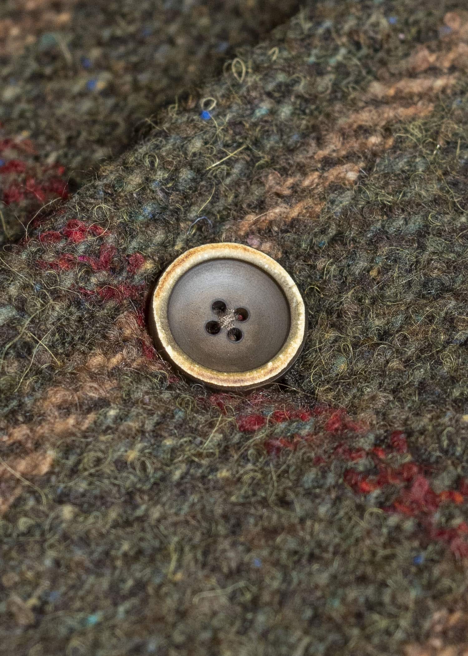 UMA WANG UM8506 CASSIE COAT uw472 - green/red/tan