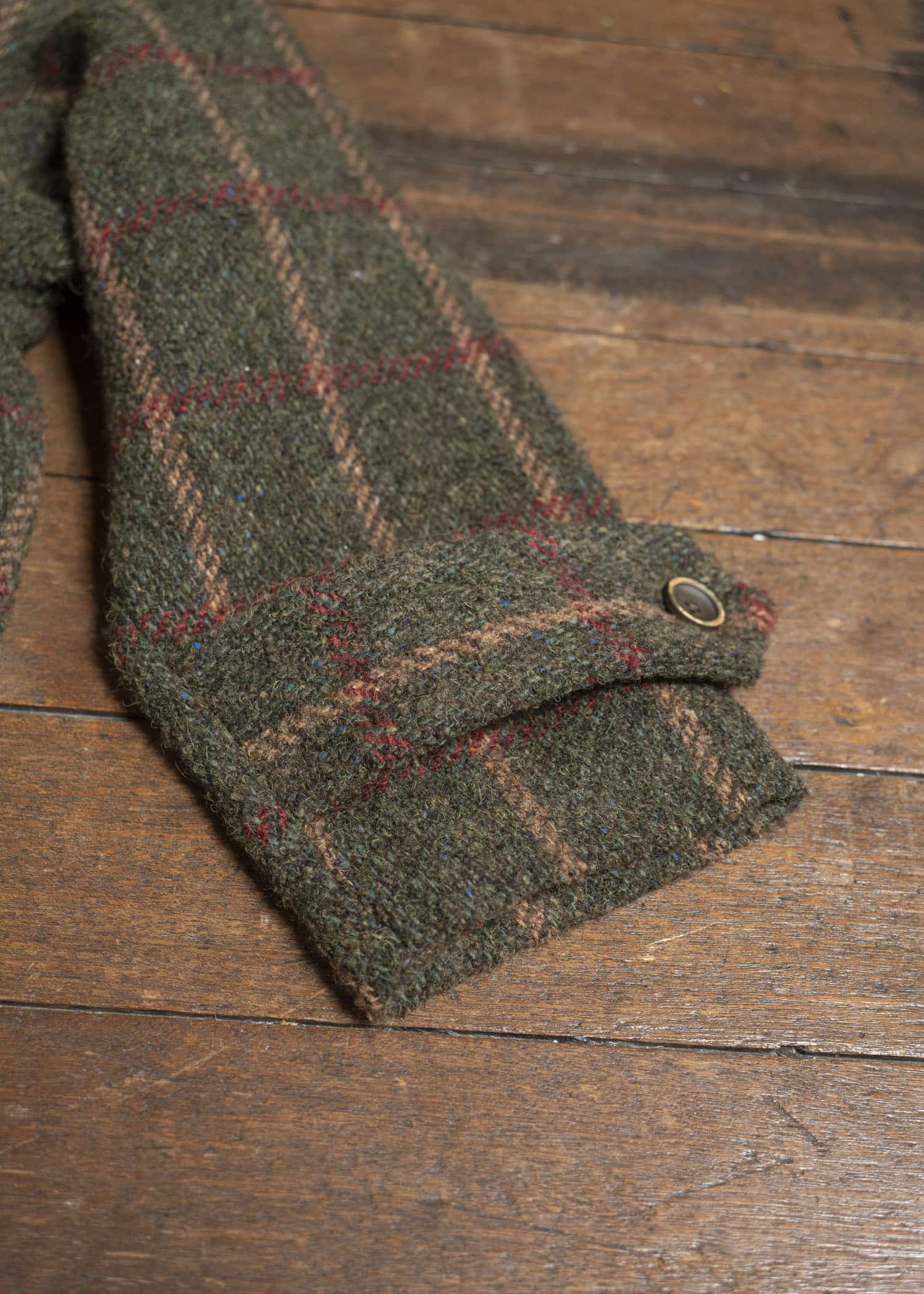 UMA WANG UM8506 CASSIE COAT uw472 - green/red/tan