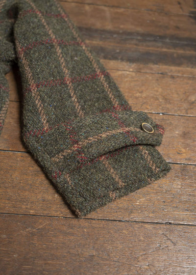 UMA WANG UM8506 CASSIE COAT uw472 - green/red/tan