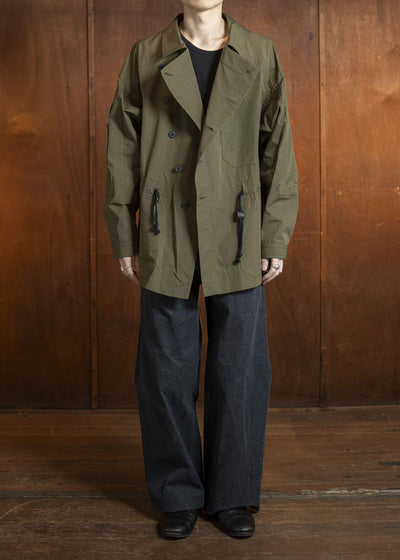 JAN-JAN VAN ESSCHE TROUSERS#84-TIME WASHED CANVAS BLACK Oversized 6-Pocket Workwear Style Trousers Time Washed Canvas Black